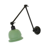 Contemporary Black Brass Poster Lamp with Adjustable Height