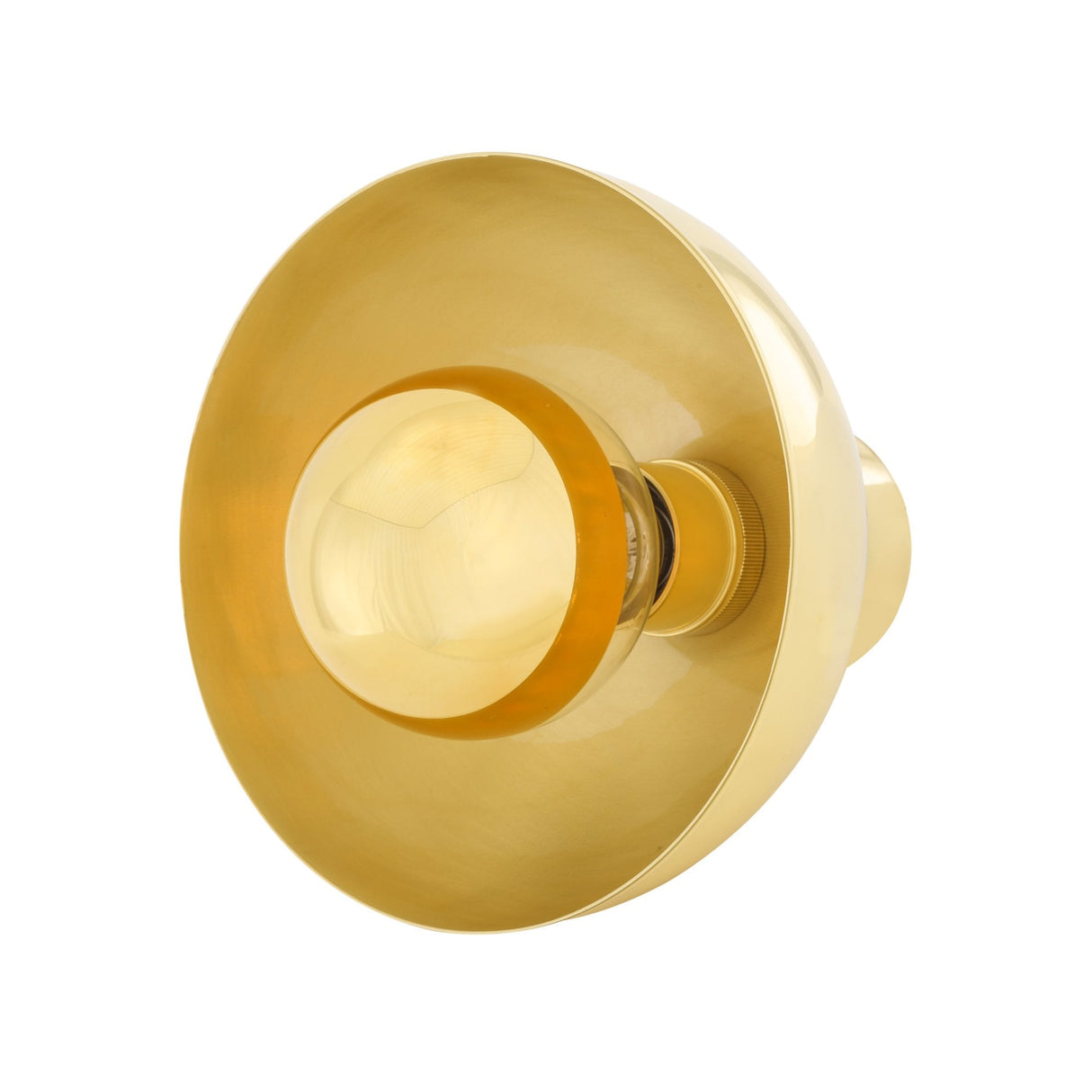 Antique Brass Dome Wall Light 20cm – Maua Collection