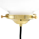 Oranmore 25cm Antique Brass & Black Globe Wall Light