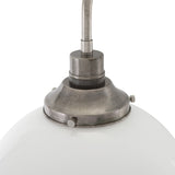 Bamako Antique Brass Wall Light with Clear Glass, 30cm