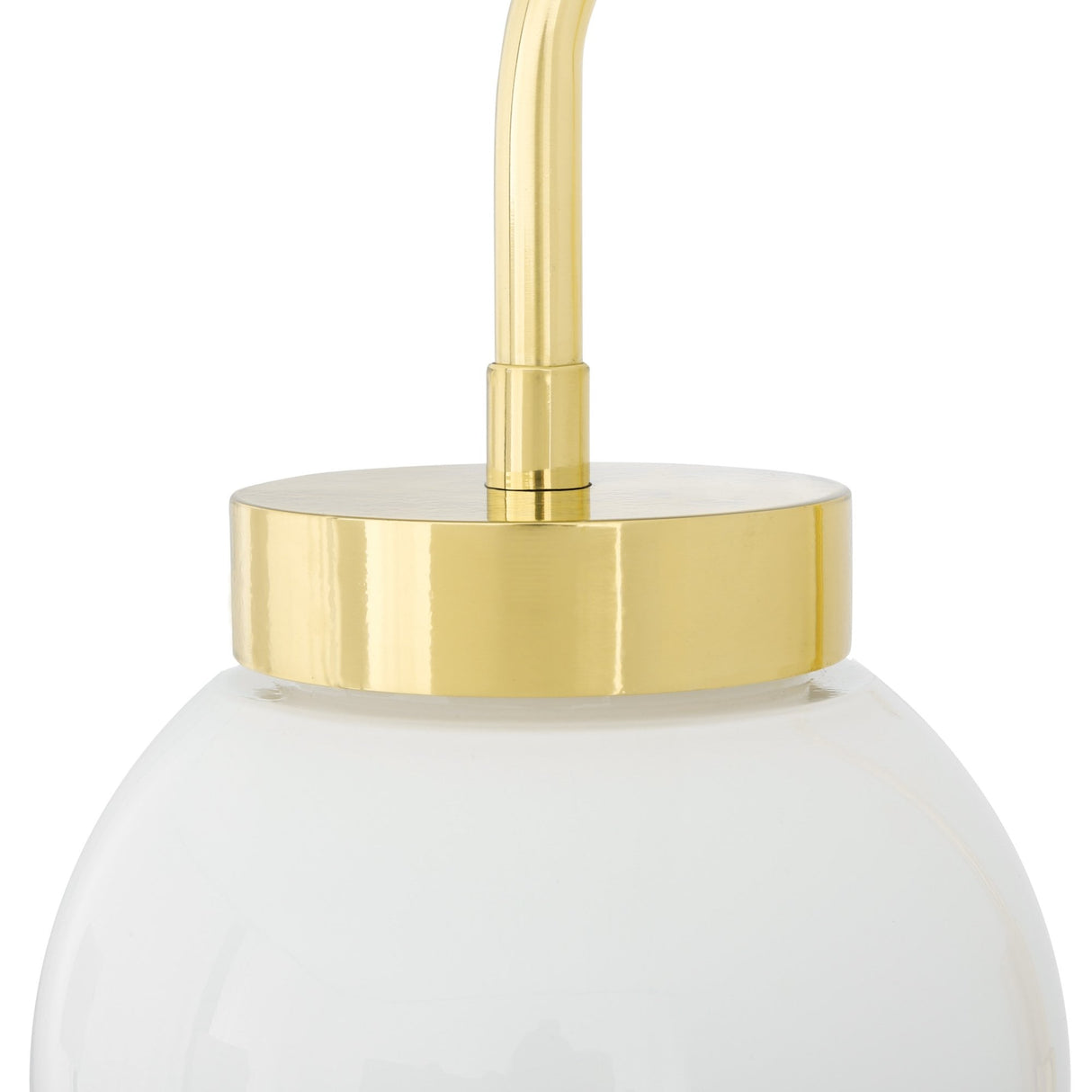 Vintage Brass Lantern Wall Light with Clear Glass Shade