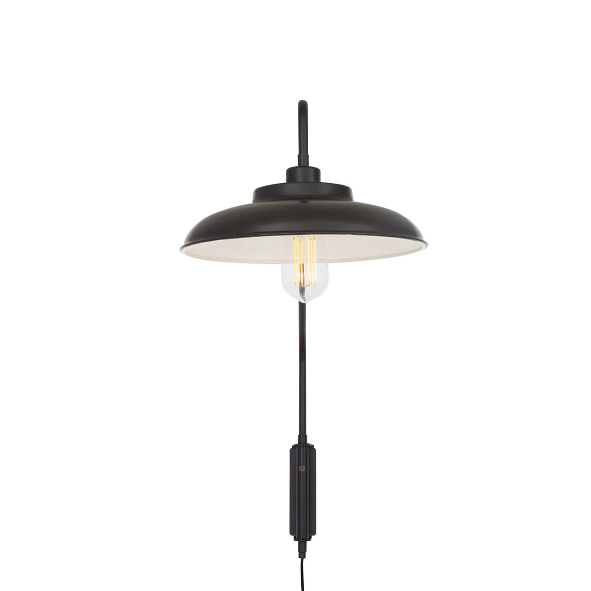 Antique Brass Denver Adjustable Wall Light