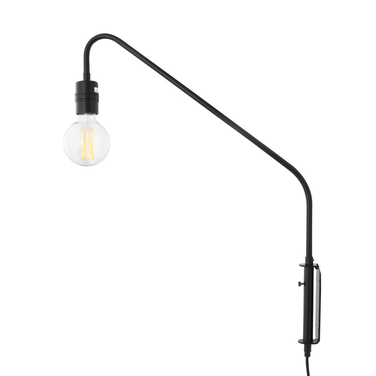 Redding Antique Brass Swing Arm Wall Light