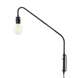 Redding Antique Brass Swing Arm Wall Light