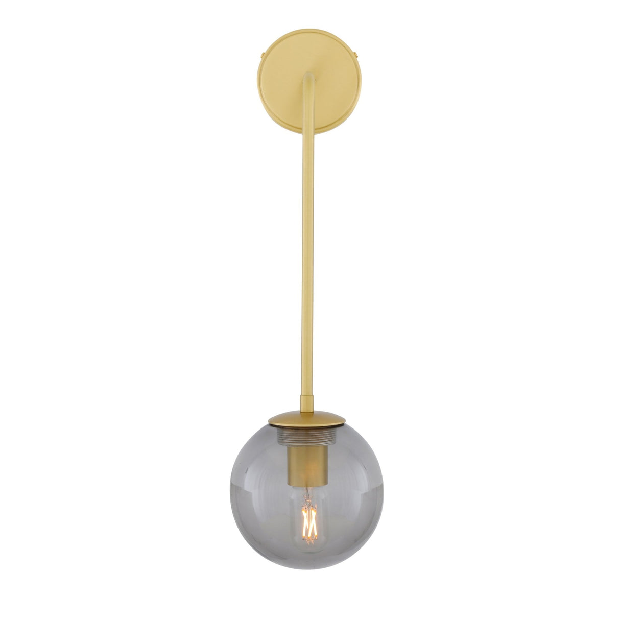 Antique Brass Westport Glass Globe Wall Light