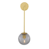 Antique Brass Westport Glass Globe Wall Light