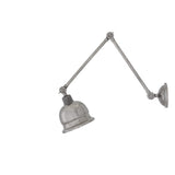 Industrial Antique Brass Extendable Wall Light