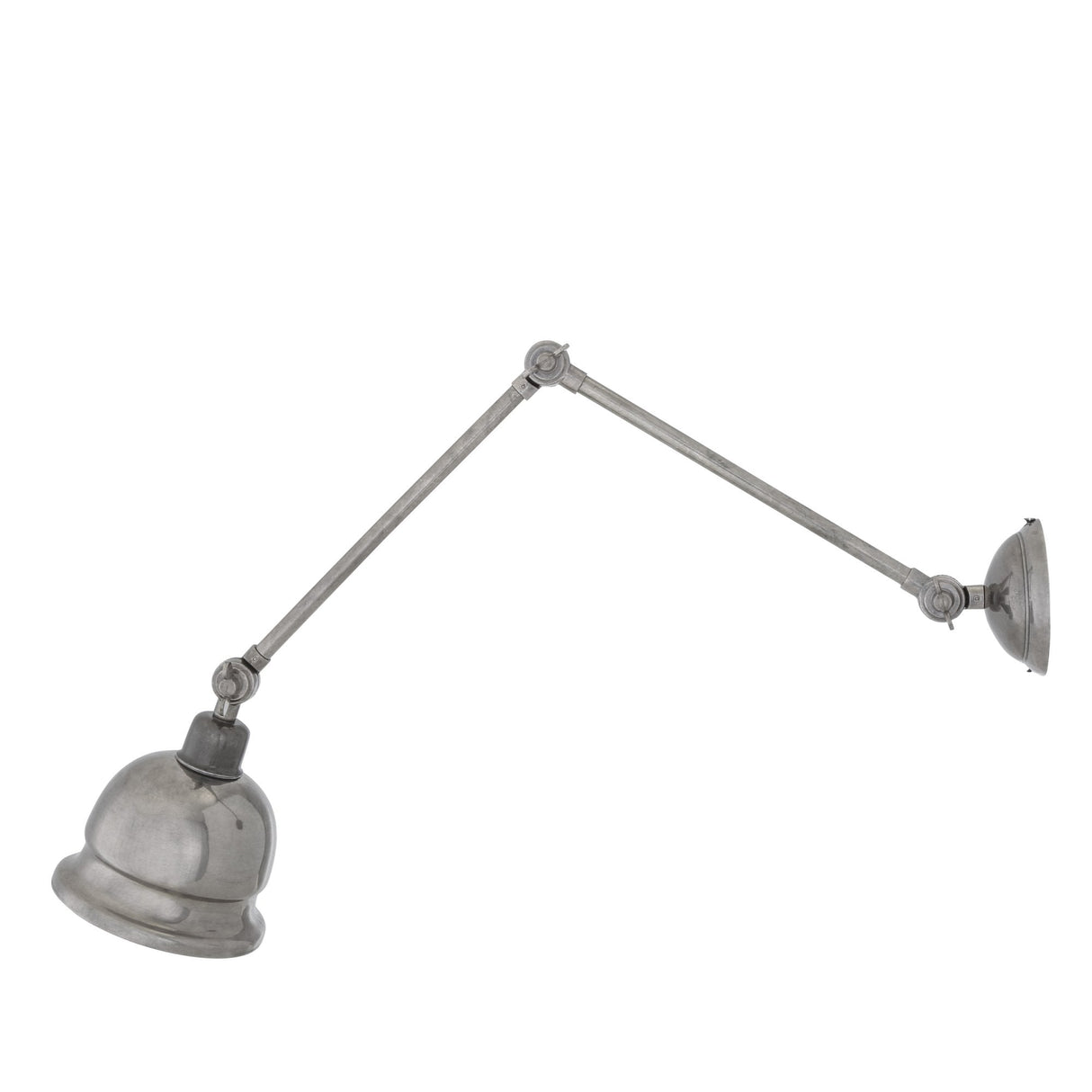Industrial Antique Brass Extendable Wall Light