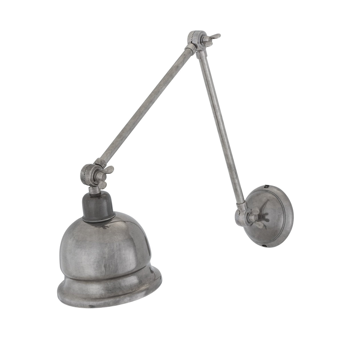 Industrial Antique Brass Extendable Wall Light