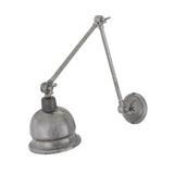 Industrial Antique Brass Extendable Wall Light