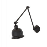 Industrial Antique Brass Extendable Wall Light