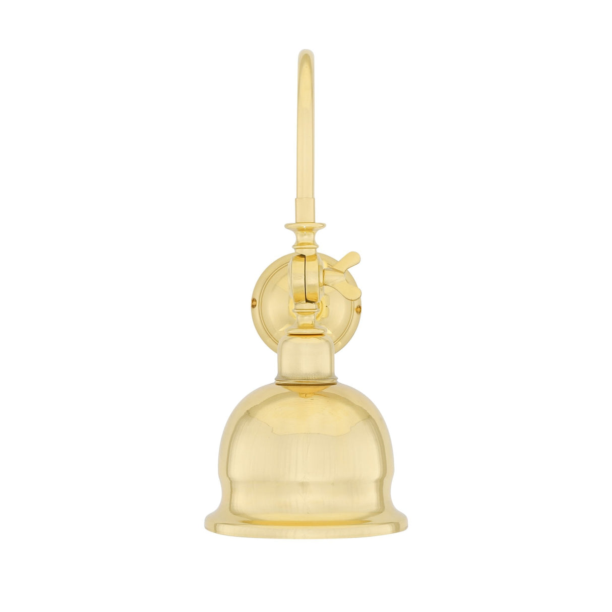 Vintage Brass Swivel Wall Light with Industrial Charm