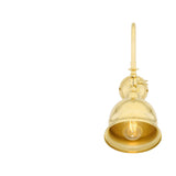 Vintage Brass Swivel Wall Light with Industrial Charm