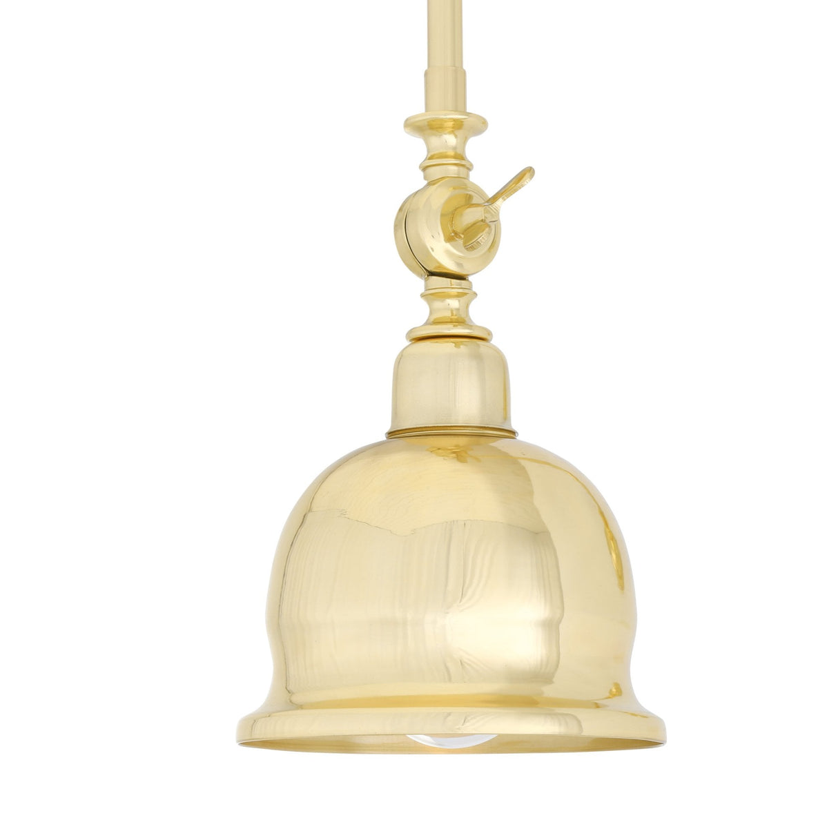 Vintage Brass Swivel Wall Light with Industrial Charm