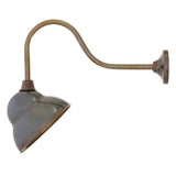 Sanford Vintage Brass Outdoor Wall Light