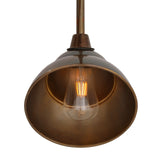 Sanford Vintage Brass Outdoor Wall Light