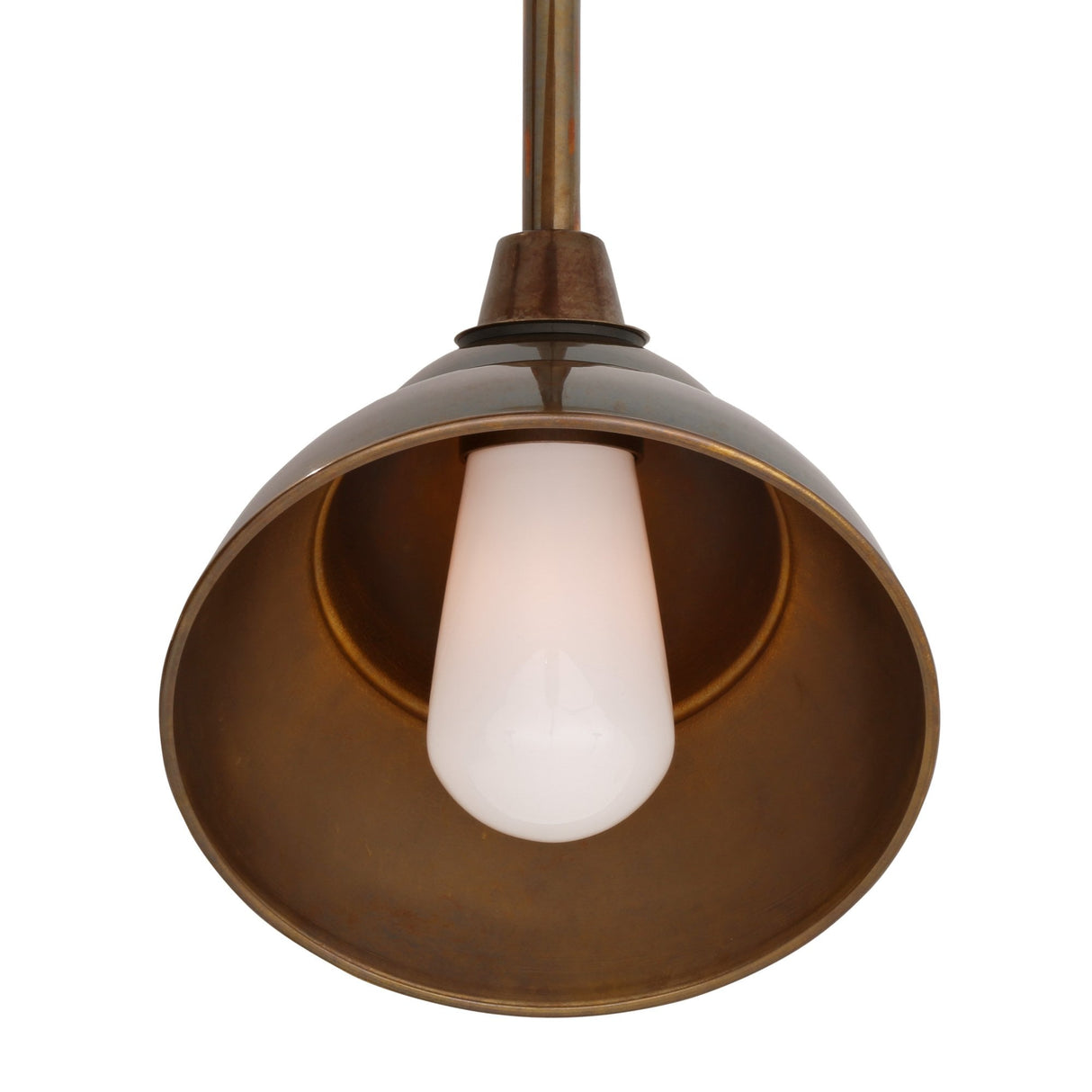 Sanford Vintage Brass Outdoor Wall Light
