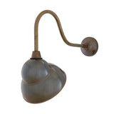 Sanford Vintage Brass Outdoor Wall Light