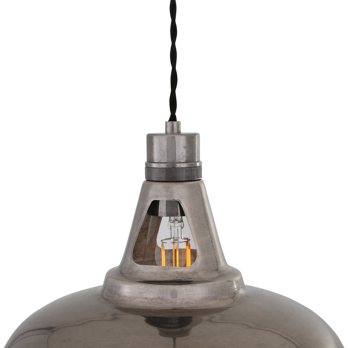 Geneva Industrial Brass Pendant Light
