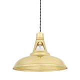 Geneva Industrial Brass Pendant Light