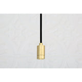 Elegant Antique Brass Cylindrical Spotlight Pendant