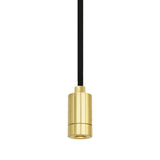 Elegant Antique Brass Cylindrical Spotlight Pendant