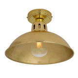 Antique Brass Talise Flush Mount Ceiling Light with Clear Glass Shade