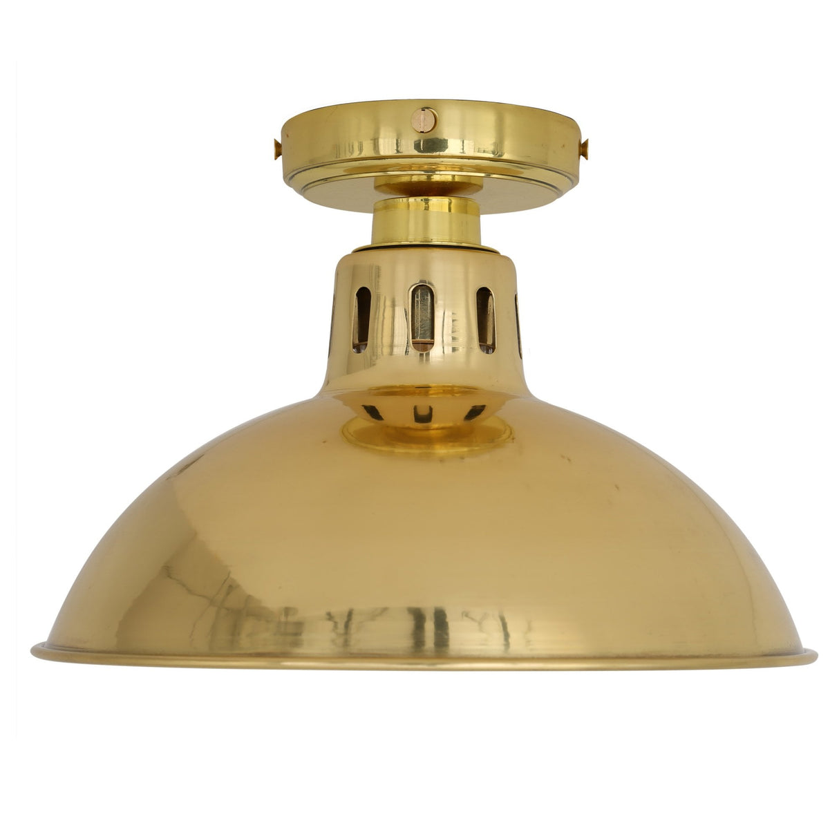 Antique Brass Talise Flush Mount Ceiling Light with Clear Glass Shade