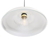 Aquarius Antique Brass & Glass Pendant Light - 40cm