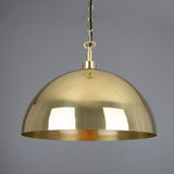 Hydra Antique Brass Pendant Light with Clear Teardrop Glass Shade