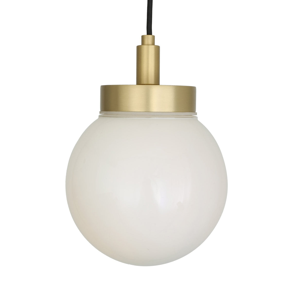 Antique Brass and Clear Glass Jordan Pendant Light