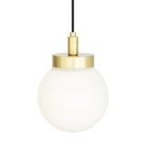 Antique Brass and Clear Glass Jordan Pendant Light