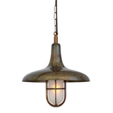 Nautical Brass & Clear Glass Pendant Light - Mira Collection