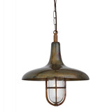 Nautical Brass & Clear Glass Pendant Light - Mira Collection
