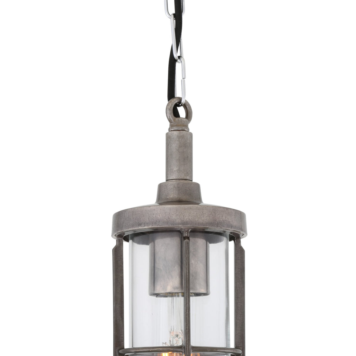 Owel-A Antique Brass and Clear Glass Pendant Light