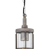 Owel-A Antique Brass and Clear Glass Pendant Light