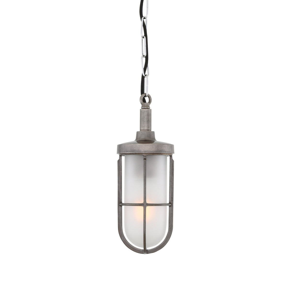 Owel-A Antique Brass and Clear Glass Pendant Light