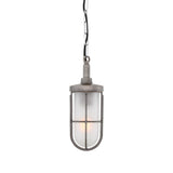 Owel-A Antique Brass and Clear Glass Pendant Light