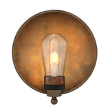 Antique Brass Galit Wall Light with Clear Glass Shade