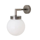 Antique Brass Jordan Wall Light with Clear Glass Shade