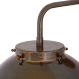 Antique Brass and Glass Spherical Wall Light - Mica Collection, 25cm