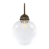 Vintage-Inspired 30cm Swan Neck Wall Light in Antique Brass Finish