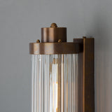 Louise Art Deco Brass and Glass Wall Sconce