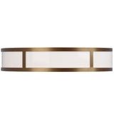 Norman Black Brass Ceiling Light with Integrated LED