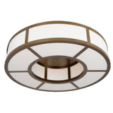 Norman Black Brass Ceiling Light with Integrated LED