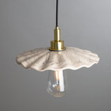 Marbled Kirhii Pendant in Antique Brass Finish