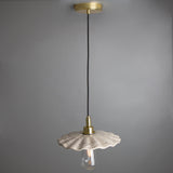 Marbled Kirhii Pendant in Antique Brass Finish