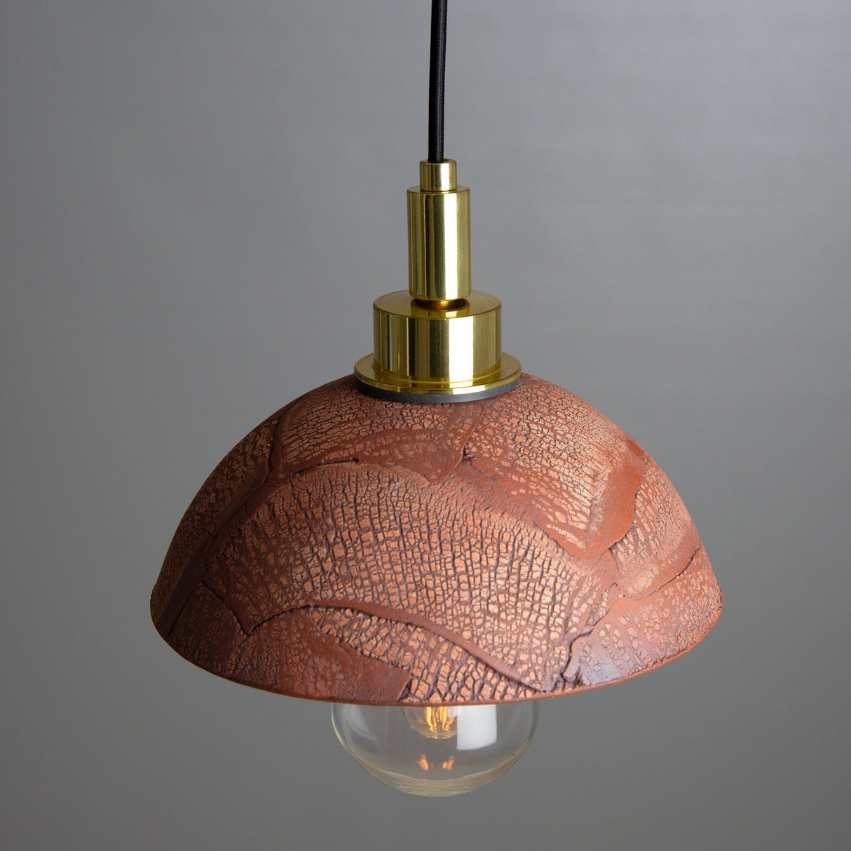 Kingii Pendant - Autumn Glaze, Brass Antiquity