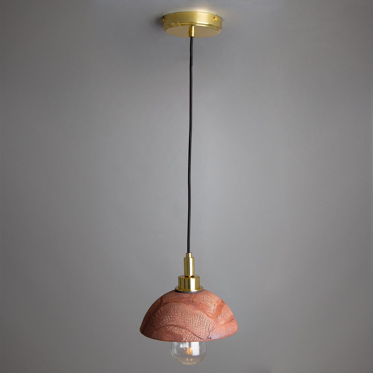 Kingii Pendant - Autumn Glaze, Brass Antiquity