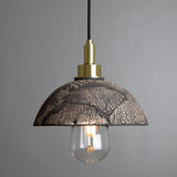 Kingii Pendant Light - Black Clay and Antique Brass Elegance